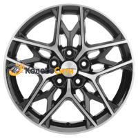 Khomen Wheels KHW1709 (Changan/Geely/Lexus/Toyota) 7x17/5x114,3 ET45 D60,1  Black-FP